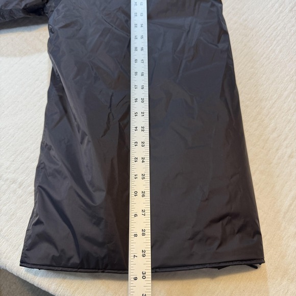 Rains Padded Nylon Coat Mens Large Black Hooded Waterproof Rain Jacket Outerwear - Picture 9 of 9